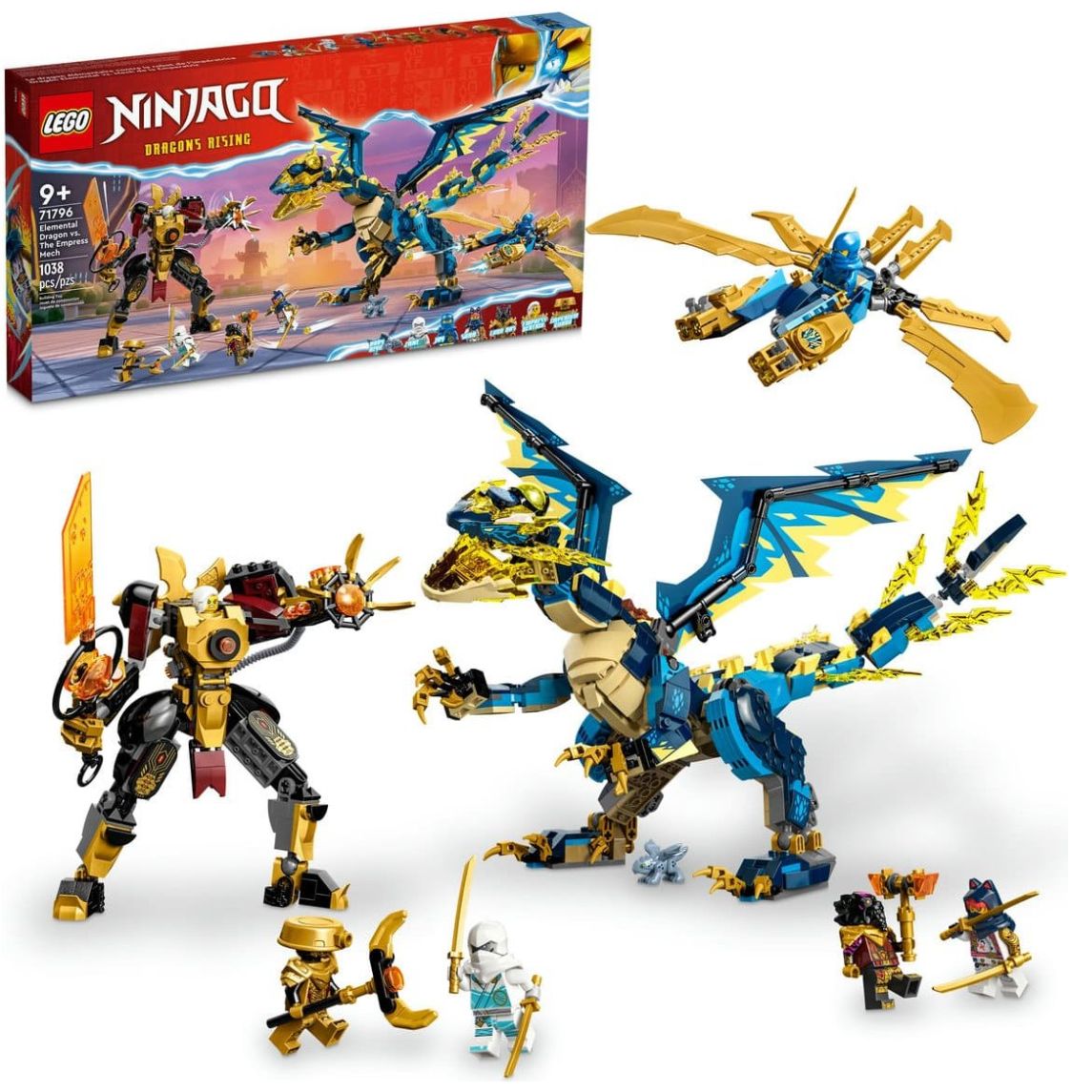 Dragón Elemental Vs. Mech De la Emperatriz Lego Ninjago