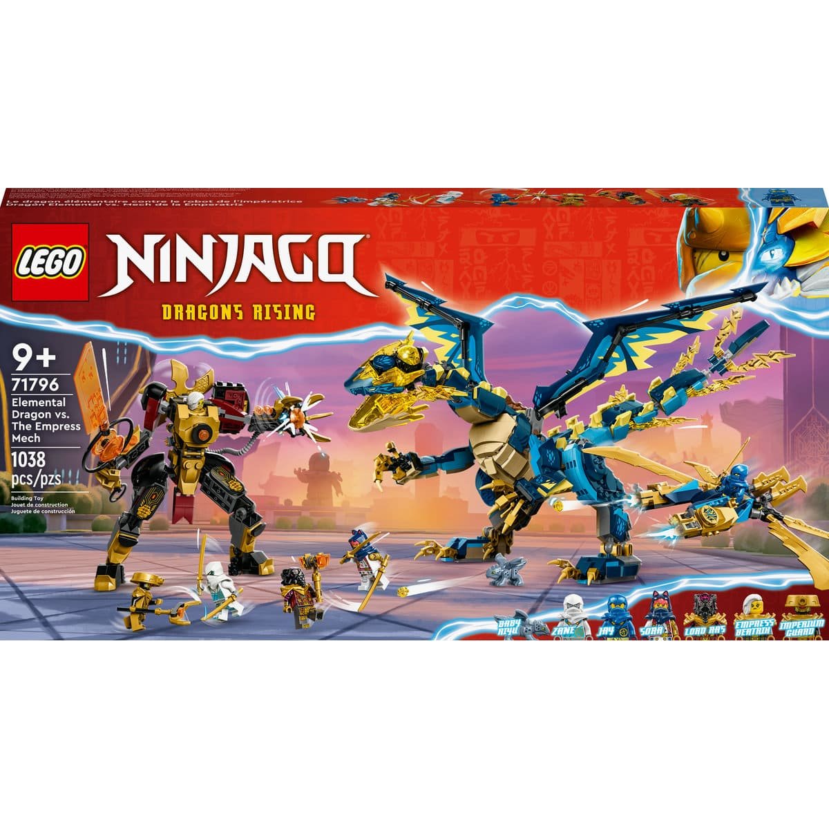 Dragón Elemental Vs. Mech De la Emperatriz Lego Ninjago