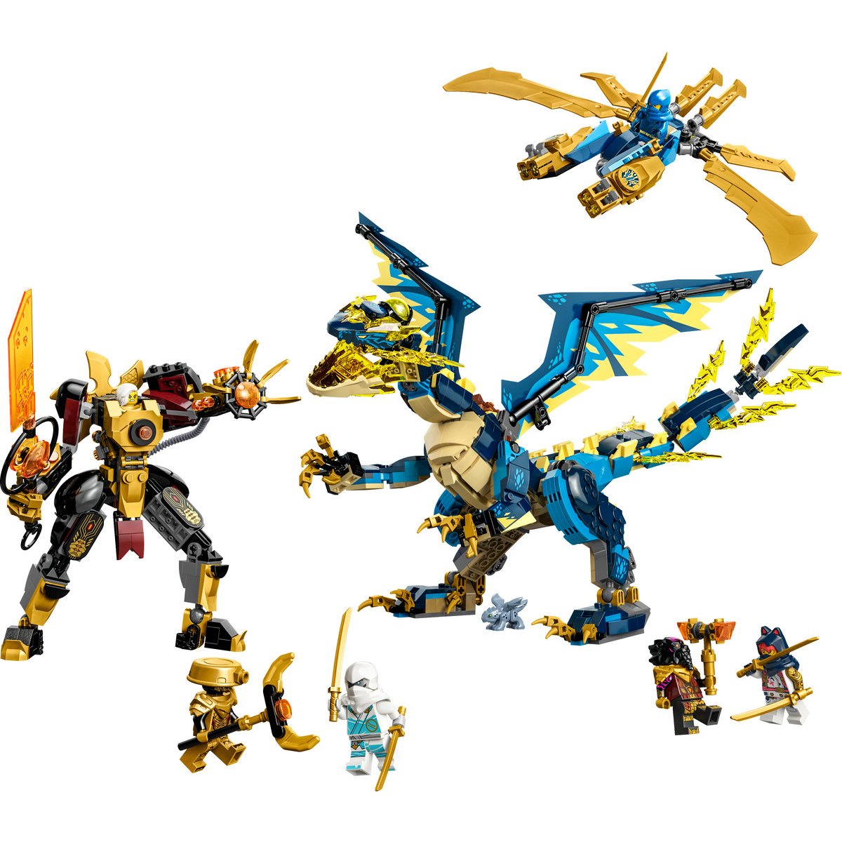 Dragón Elemental Vs. Mech De la Emperatriz Lego Ninjago