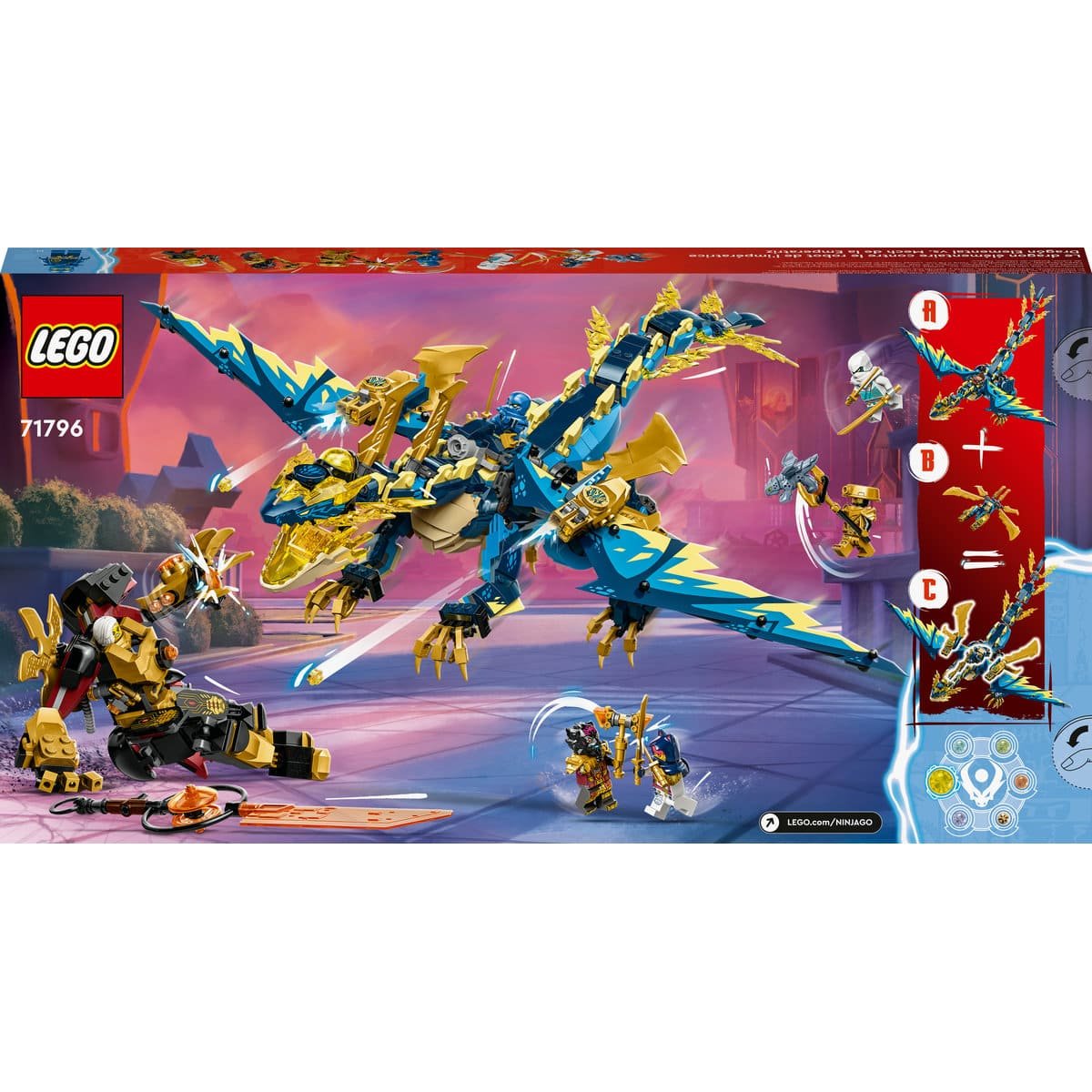 Dragón Elemental Vs. Mech De la Emperatriz Lego Ninjago