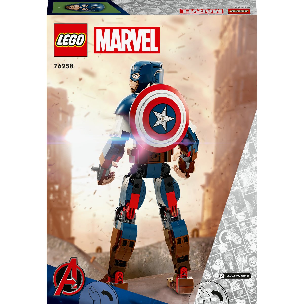 Figura para Construir: Capitán América Lego Super Heroes Marvel