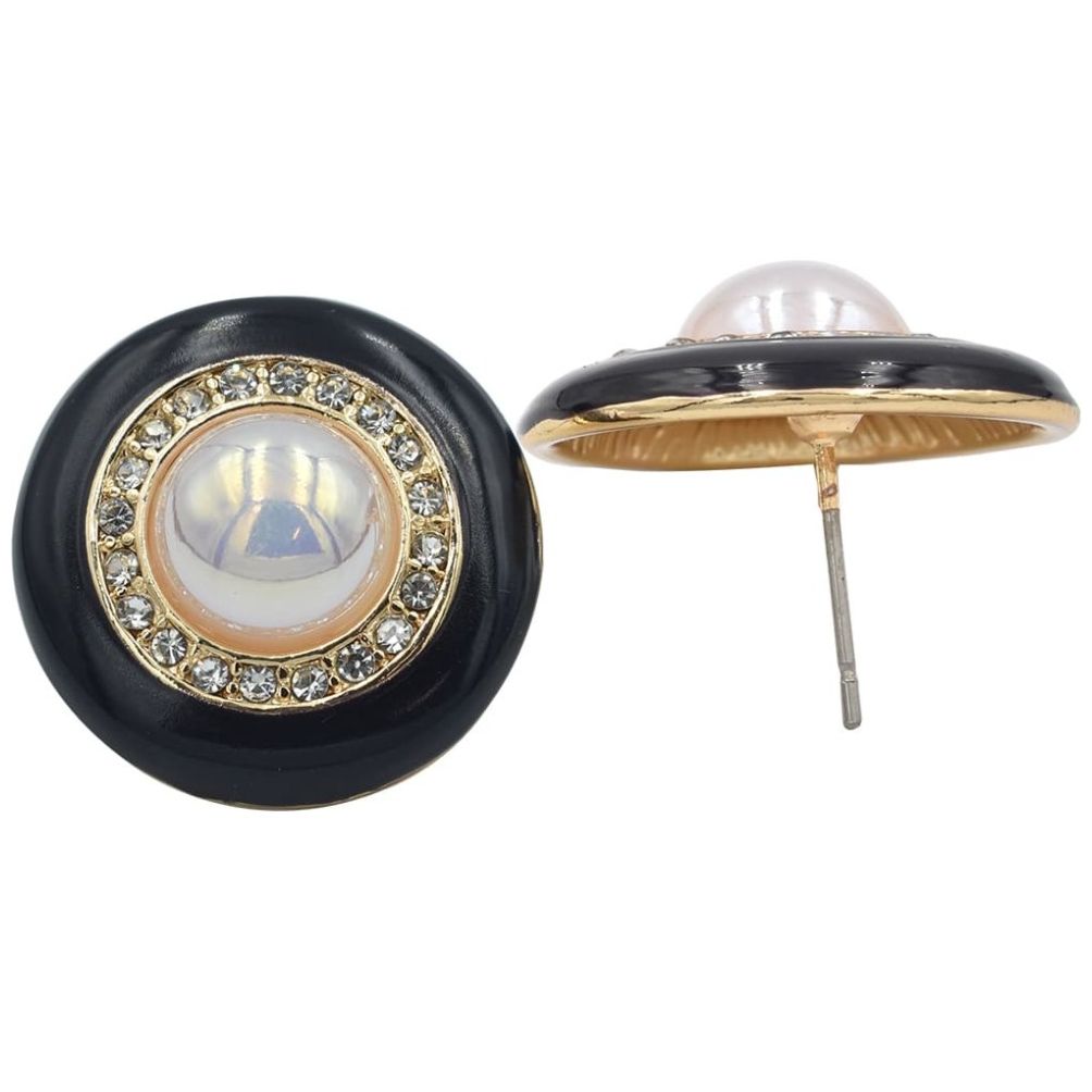 Aretes Circulares con Perla