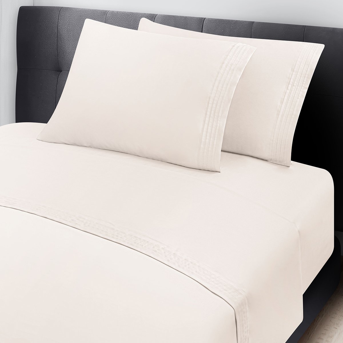 Sábanas Queen Size Sayer Marfil Satin  Dalfiori