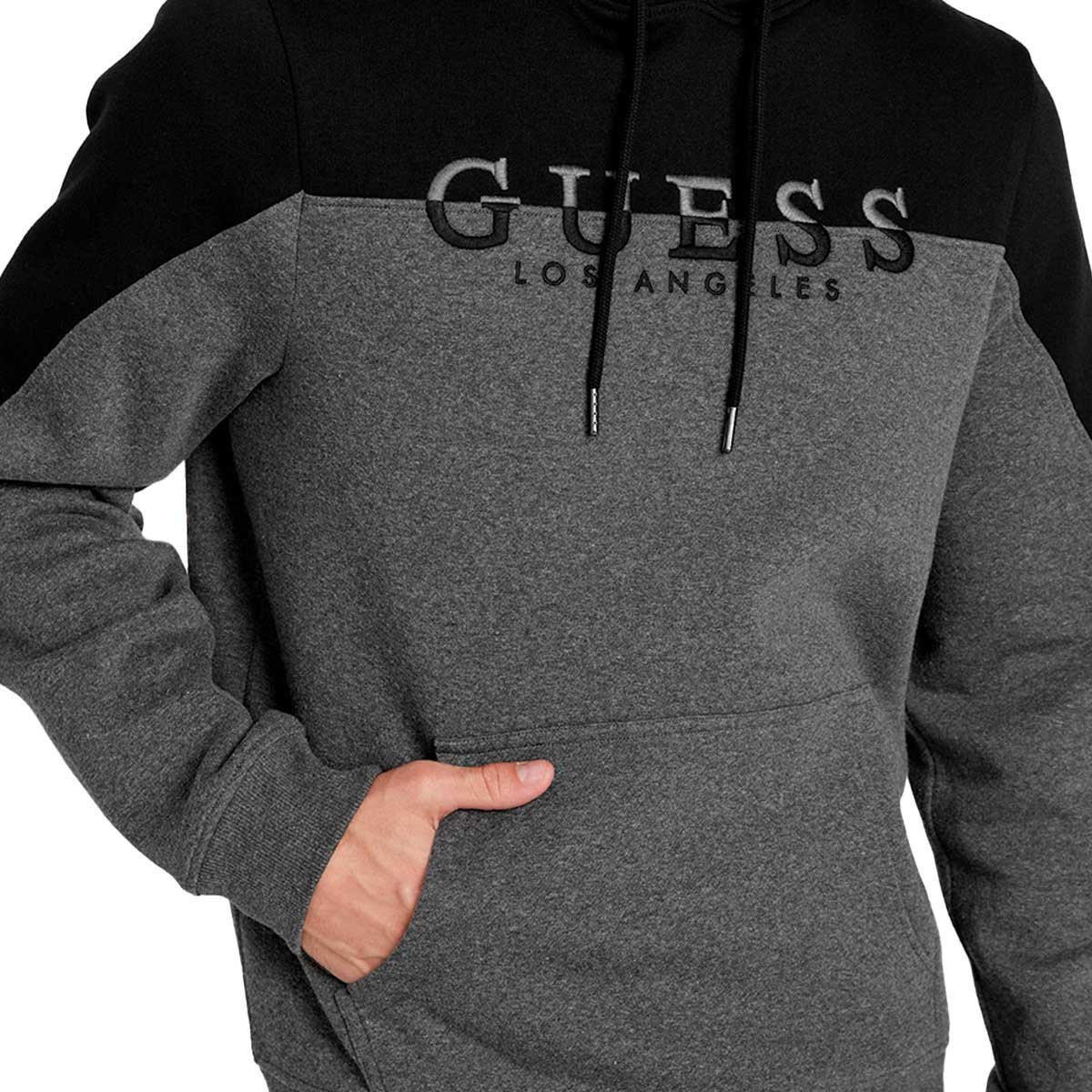 Sudadera guess negra online hombre