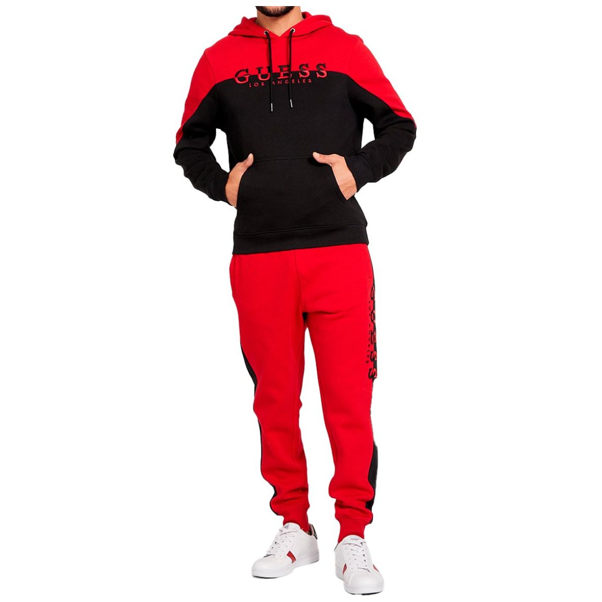 Ropa Guess Sudadera Guess Roja Hombre GUESS Sudadera Negra