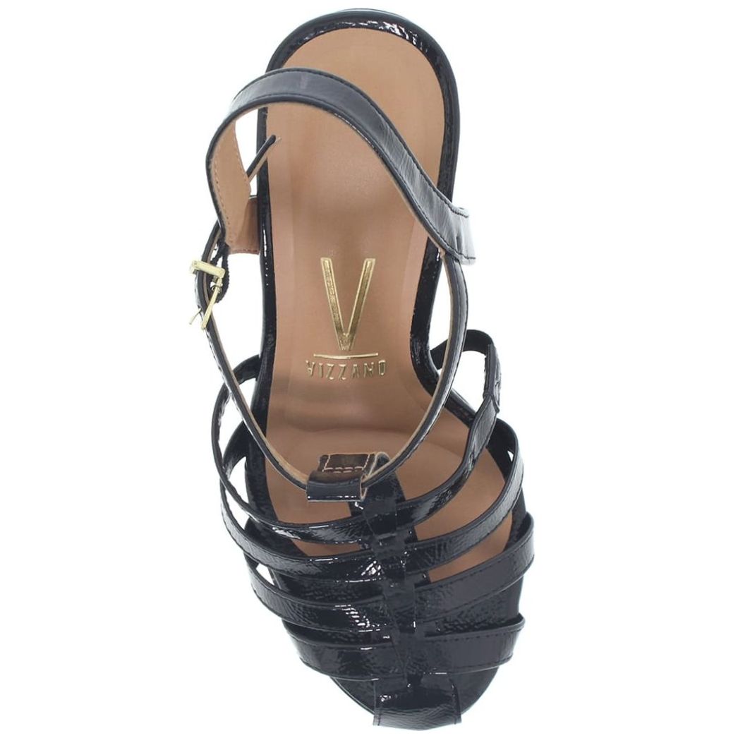 Sandalia Negra, de Plataforma, Tipo Cangrejera