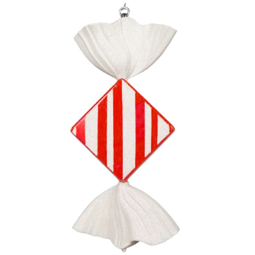 Candy Dulce Diamante Rojo Y Blanco 45Cm
