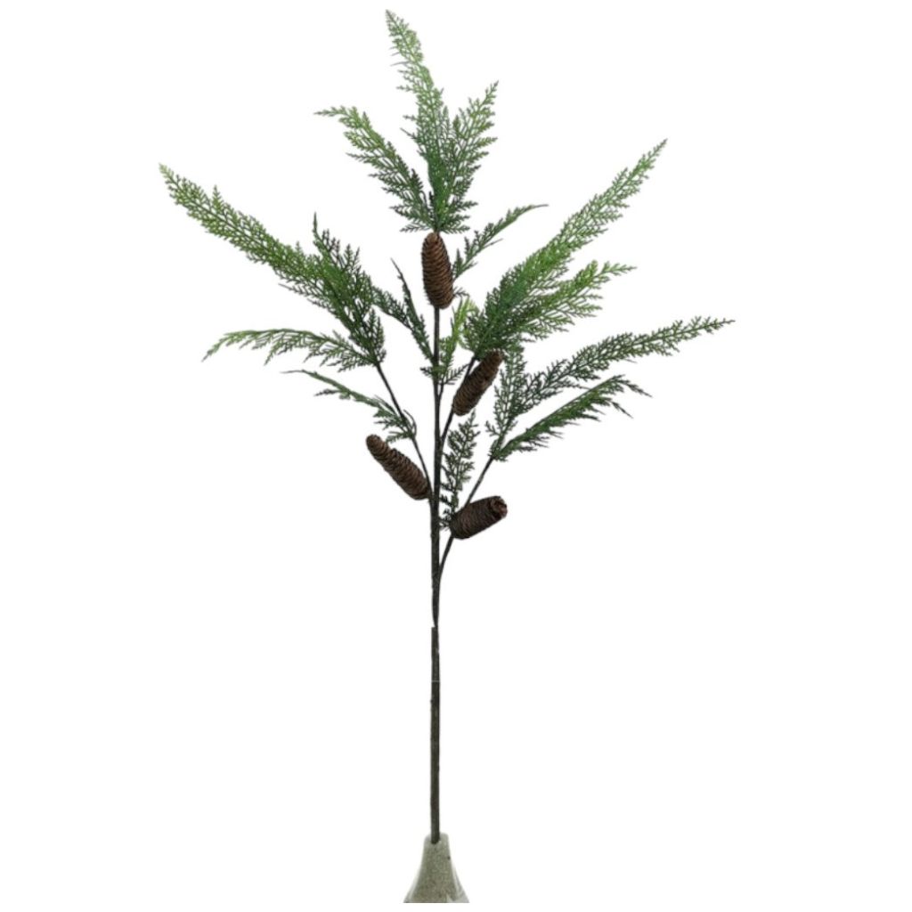 Rama de Pino con Piñas 110Cm