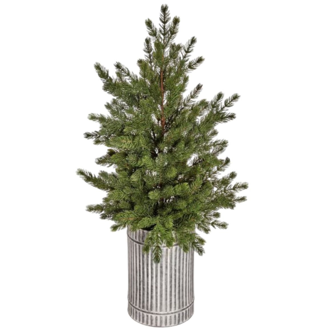 Árbol Abeto con Maceta Galvanizada 117Cm