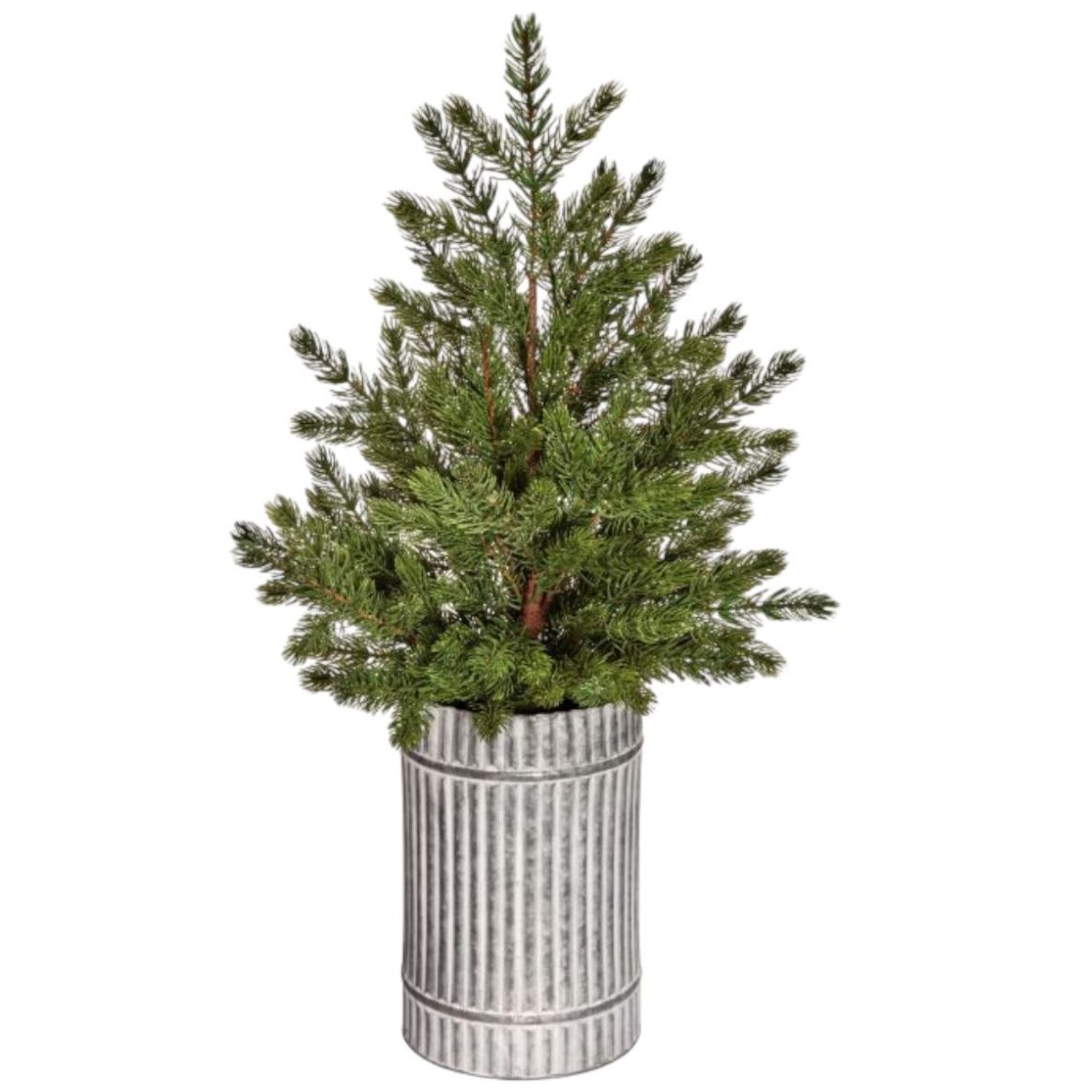 Árbol Abeto con Maceta Galvanizada 97Cm