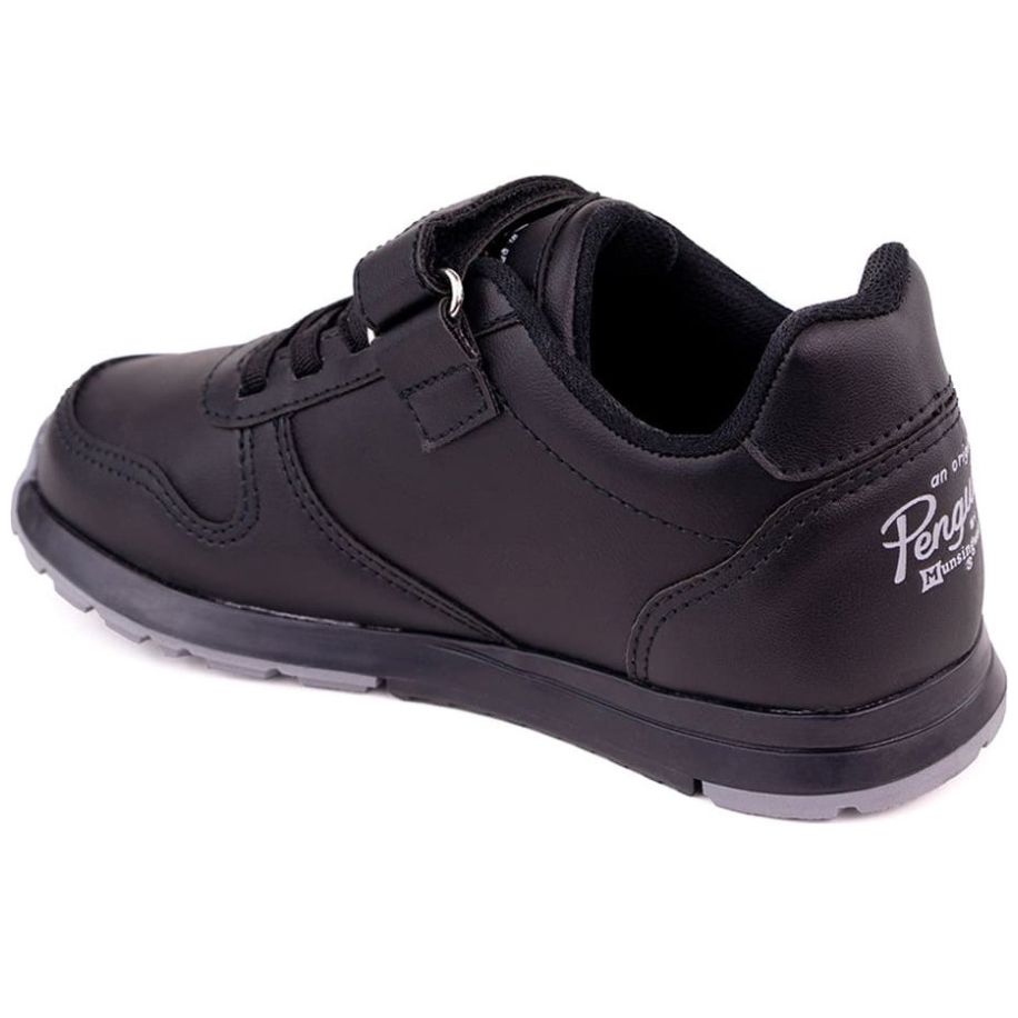 Penguin All Black Velcro Trainers Tenis Original Penguin Con