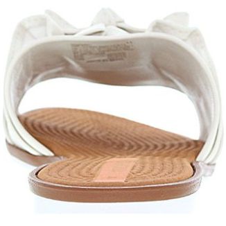 Sandalia Flat con Moño Blanca Moleca