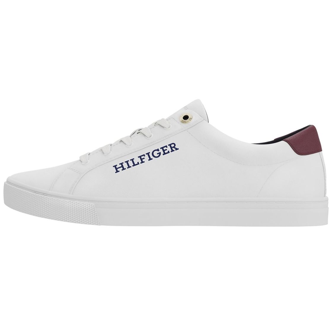 Tenis Blanco Casual Liso de Agujeta Tommy Hilfiger