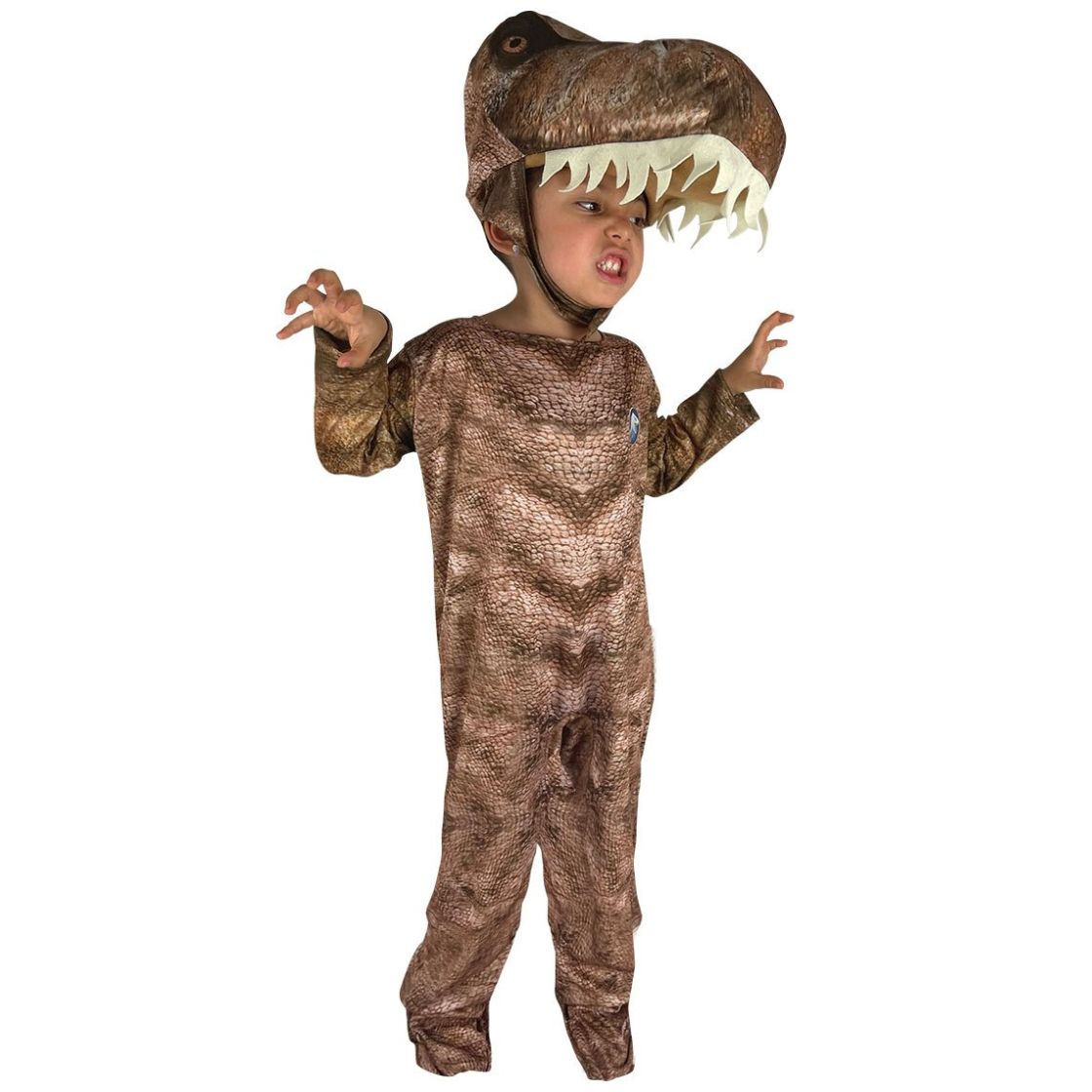 Disfraz para Niño T-Rex Body Café con Cabeza Desmontable