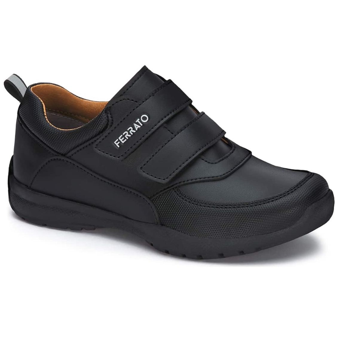 Zapato Escolar Velcro 17-21 Negro Ferrato para Niño