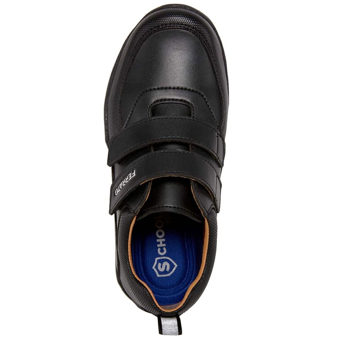 Zapato Escolar Velcro 17-21 Negro Ferrato para Niño