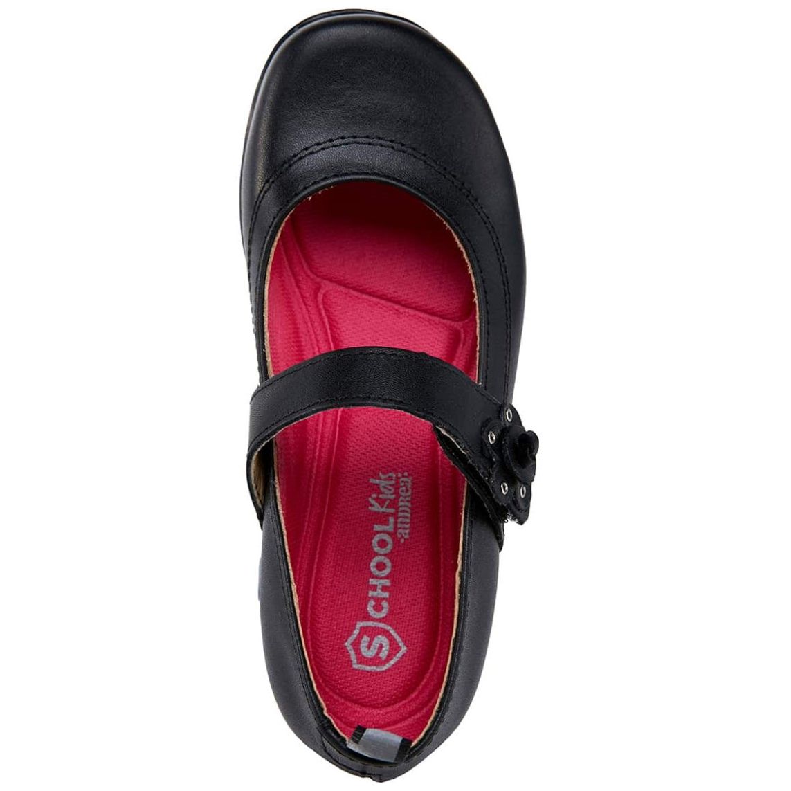 Zapato Escolar Velcro 17-22 Negro Andrea para Niña