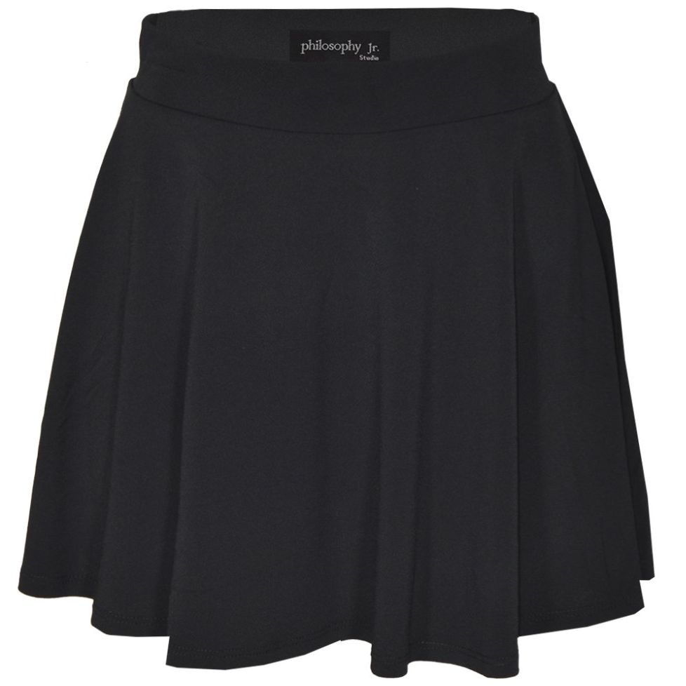 Falda Corta con Olanes y Pretina Delgada para Mujer