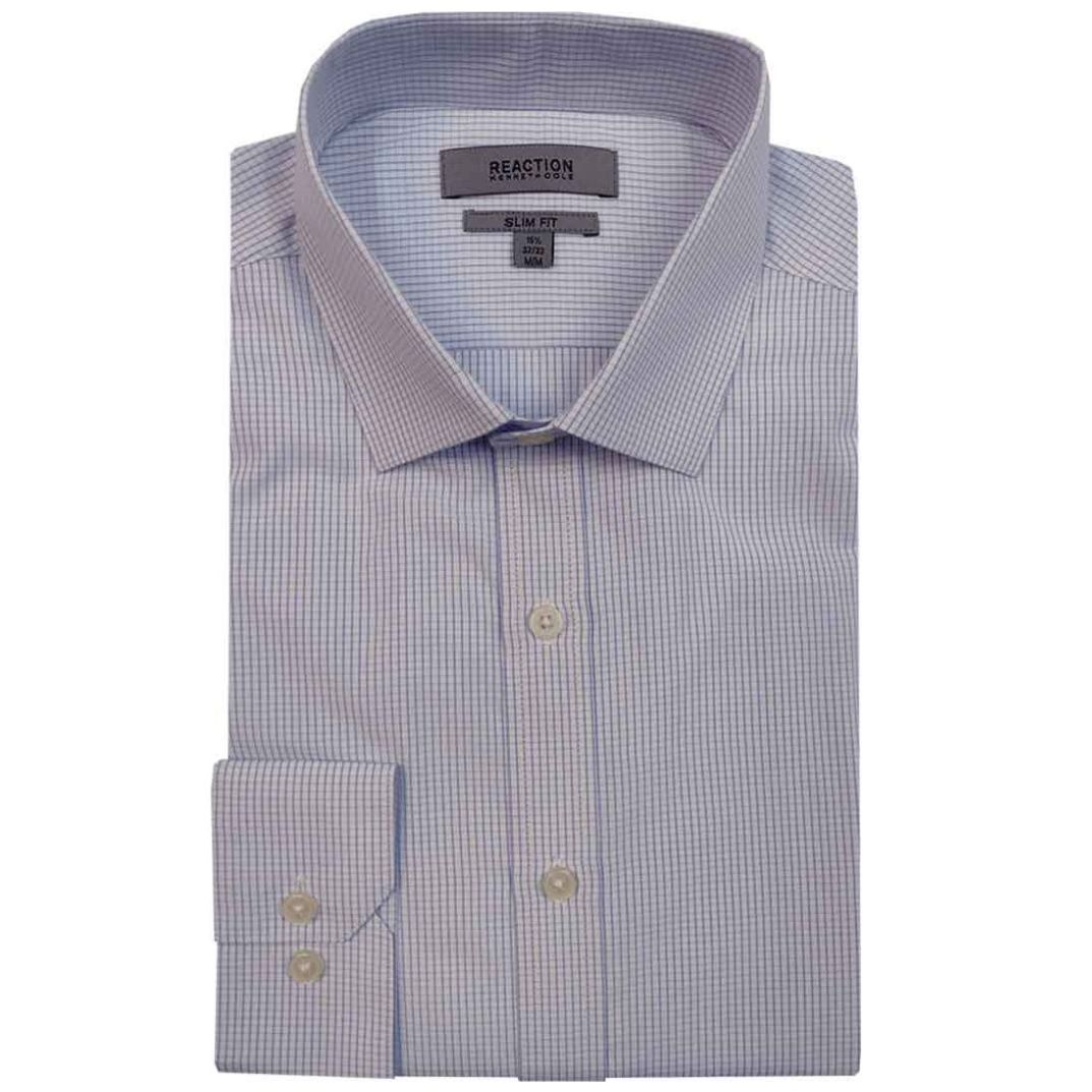 Cravate Homme Kenneth Cole Reaction – Rayures Rugby, Bleu Anthracite, 100% Soie