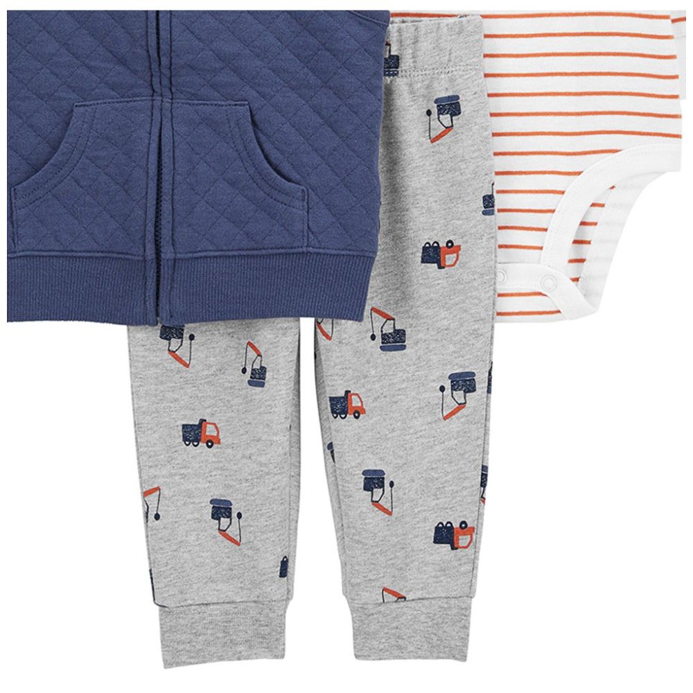 Set de 3 Piezas Carters con Chaleco para Niño