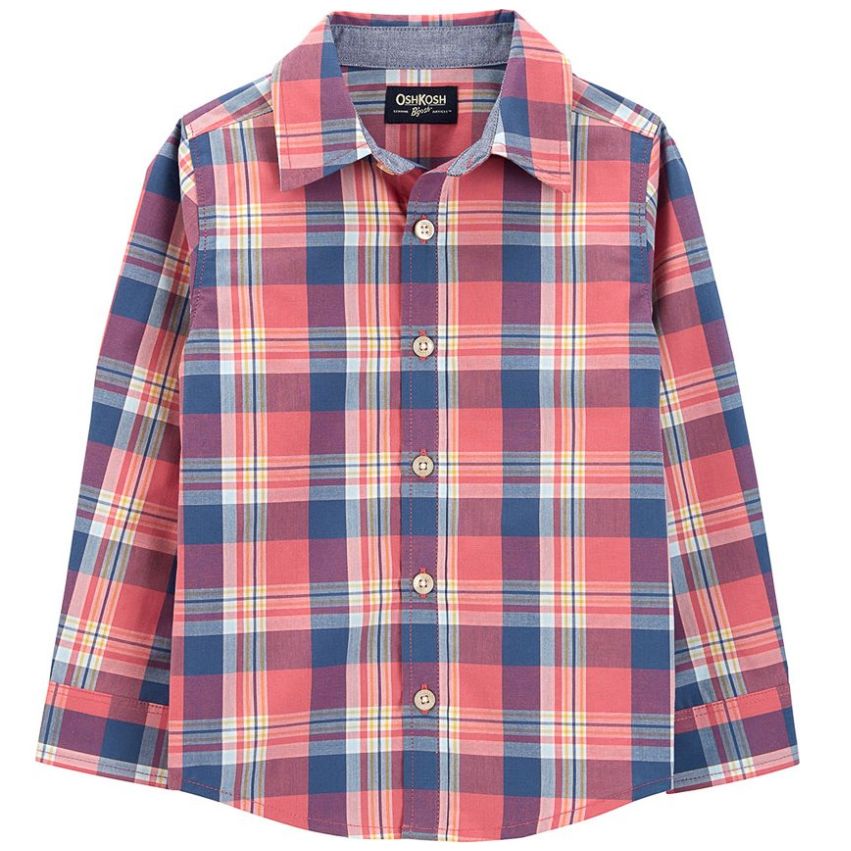 Camisa Oshkosh Manga Larga para Niño