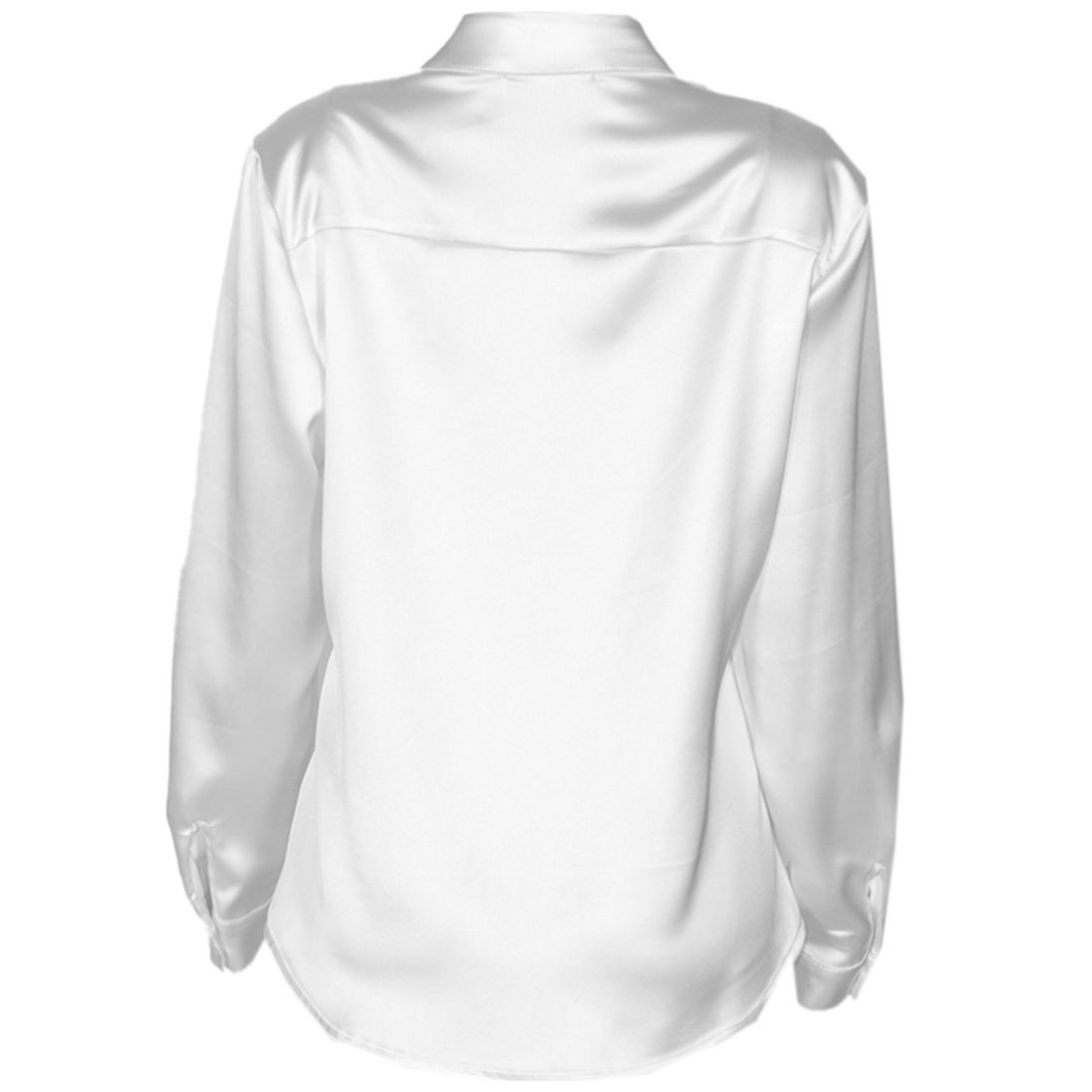 Blusa Blanca, Lisa, Satinada  Philosophy