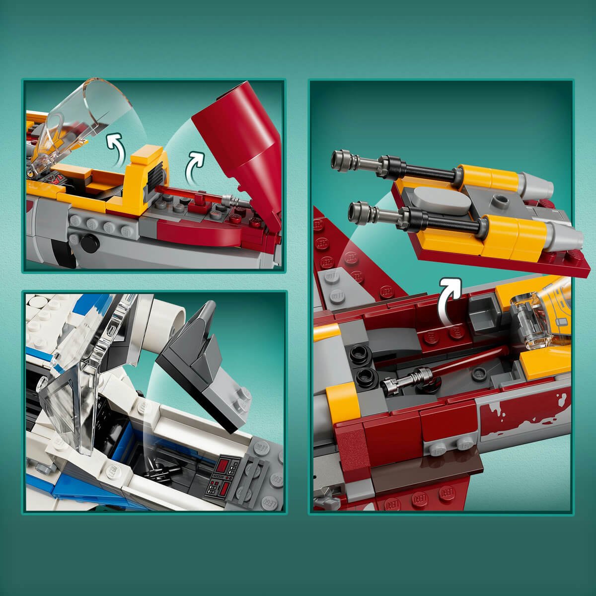 E-Wing de la Nueva República Vs. Caza Estelar de Shin Hati Lego Star Wars