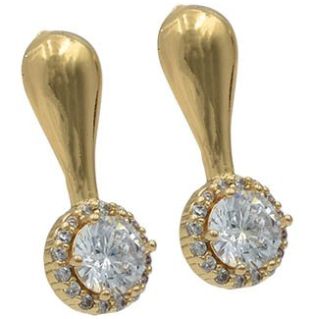 Aretes Tipo Gota Dorados