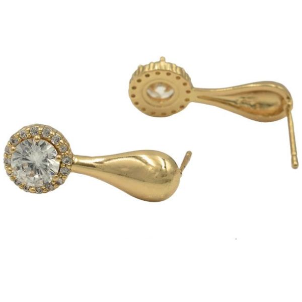 Aretes Tipo Gota Dorados