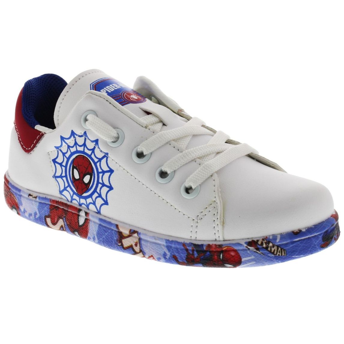 Tenis Personajes Spider con Agujeta 17-21 Azul