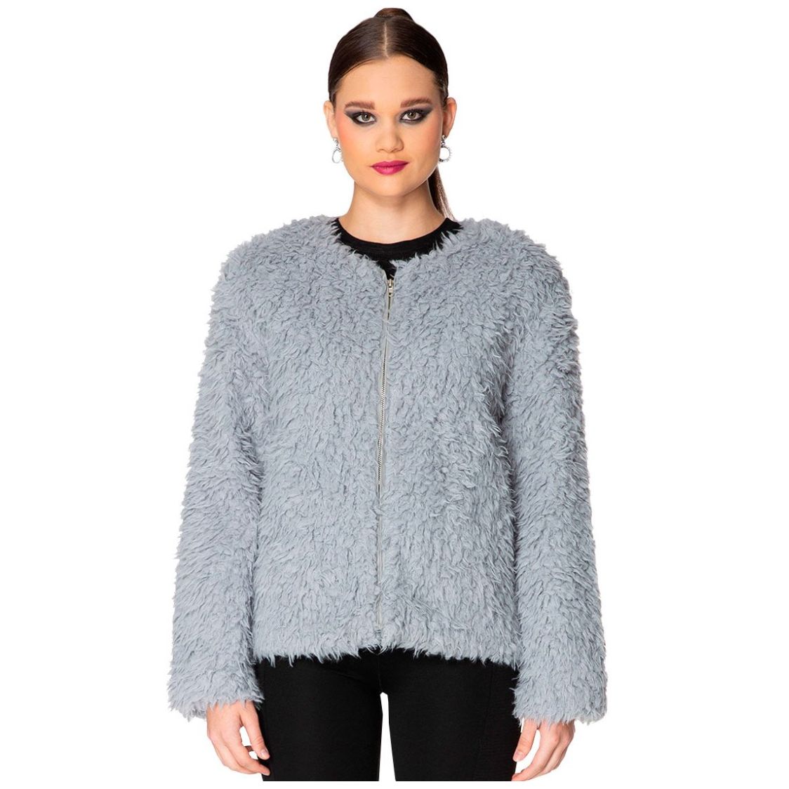 Abrigo Peluche Banana Limon