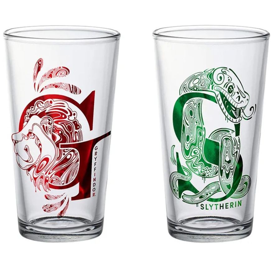 Set Exclusivo de 4 Vasos de Vidrio Edición Limitada 2 - Harry Potter Geek Industry