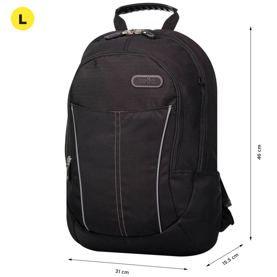 Mochila Tipo Backpack Arvar Negro Totto