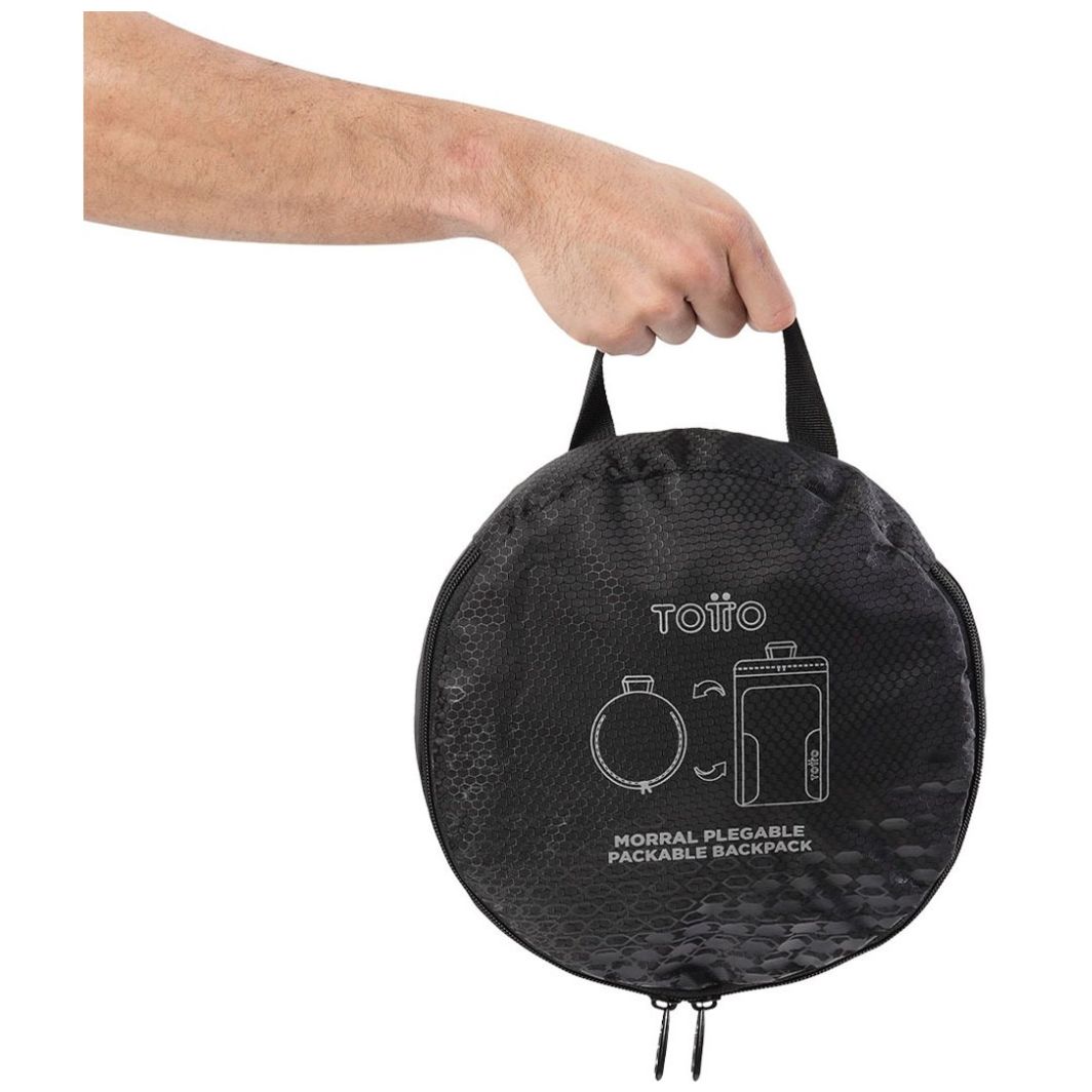 Mochila Tipo Backpack Plegable Gosum Negro Totto