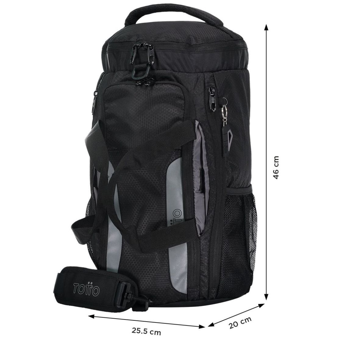 Mochila Tipo Backpack Plegable Gosum Negro Totto