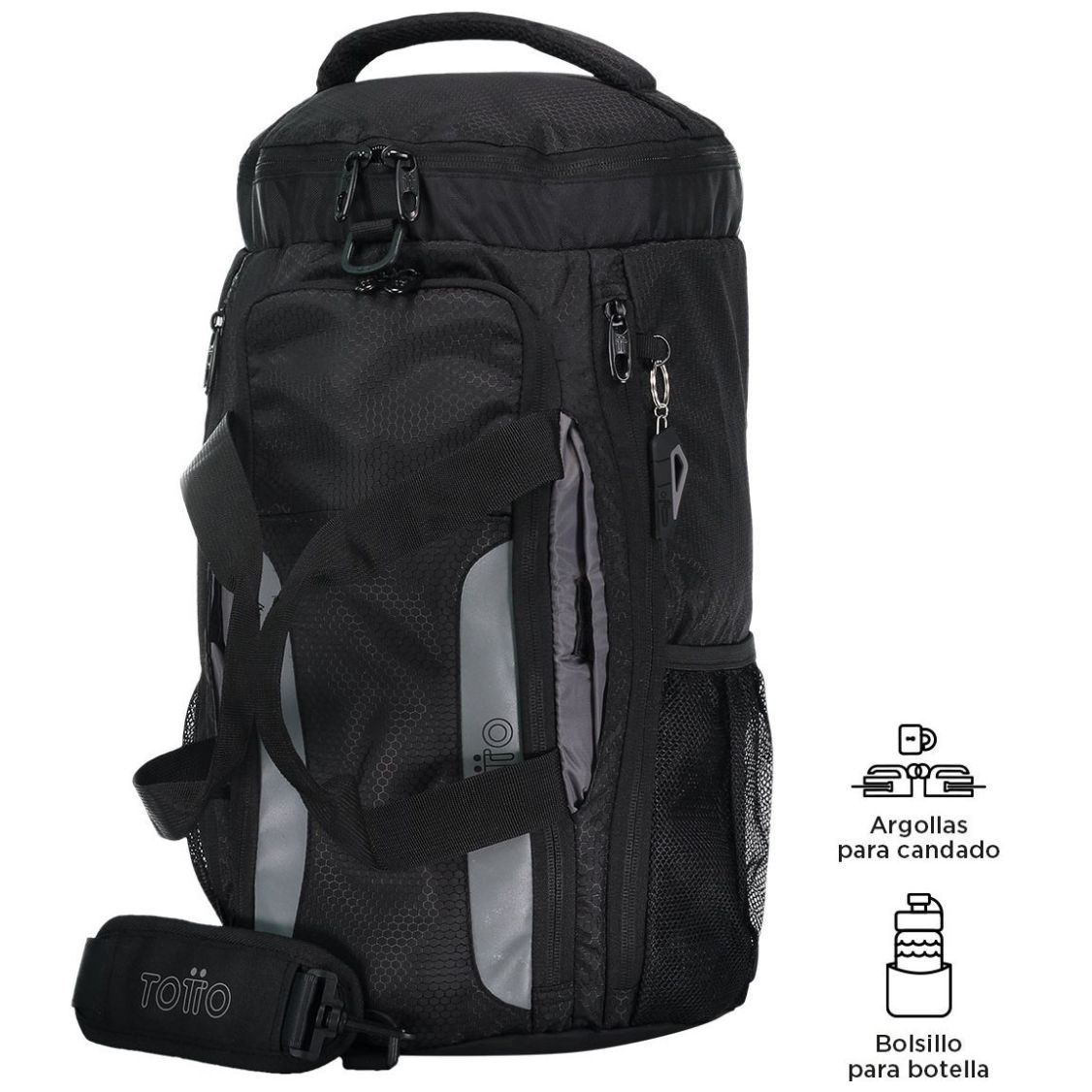 Mochila Tipo Backpack Plegable Gosum Negro Totto