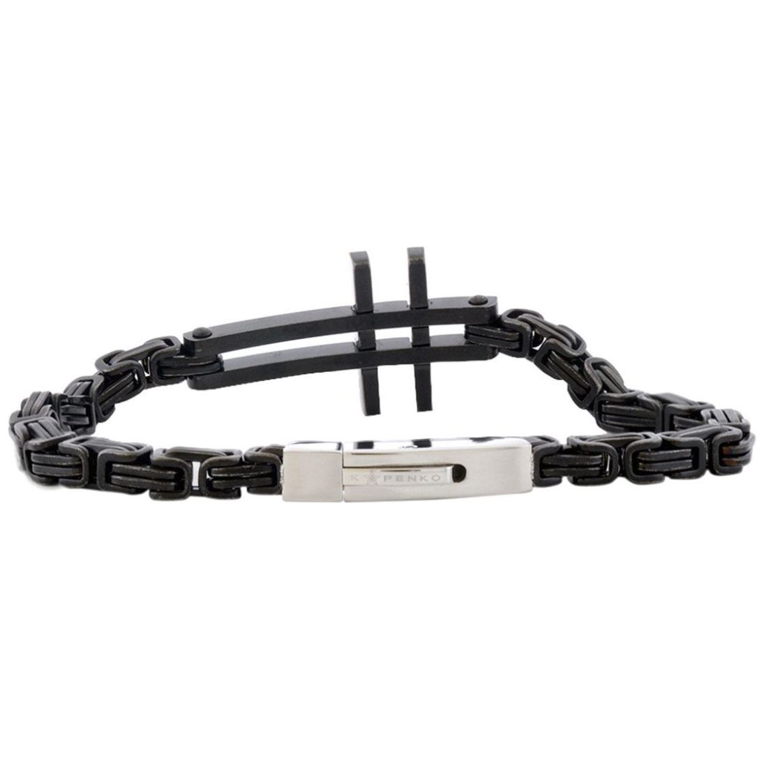 Pulsera Negra con  Diseño  Kenko