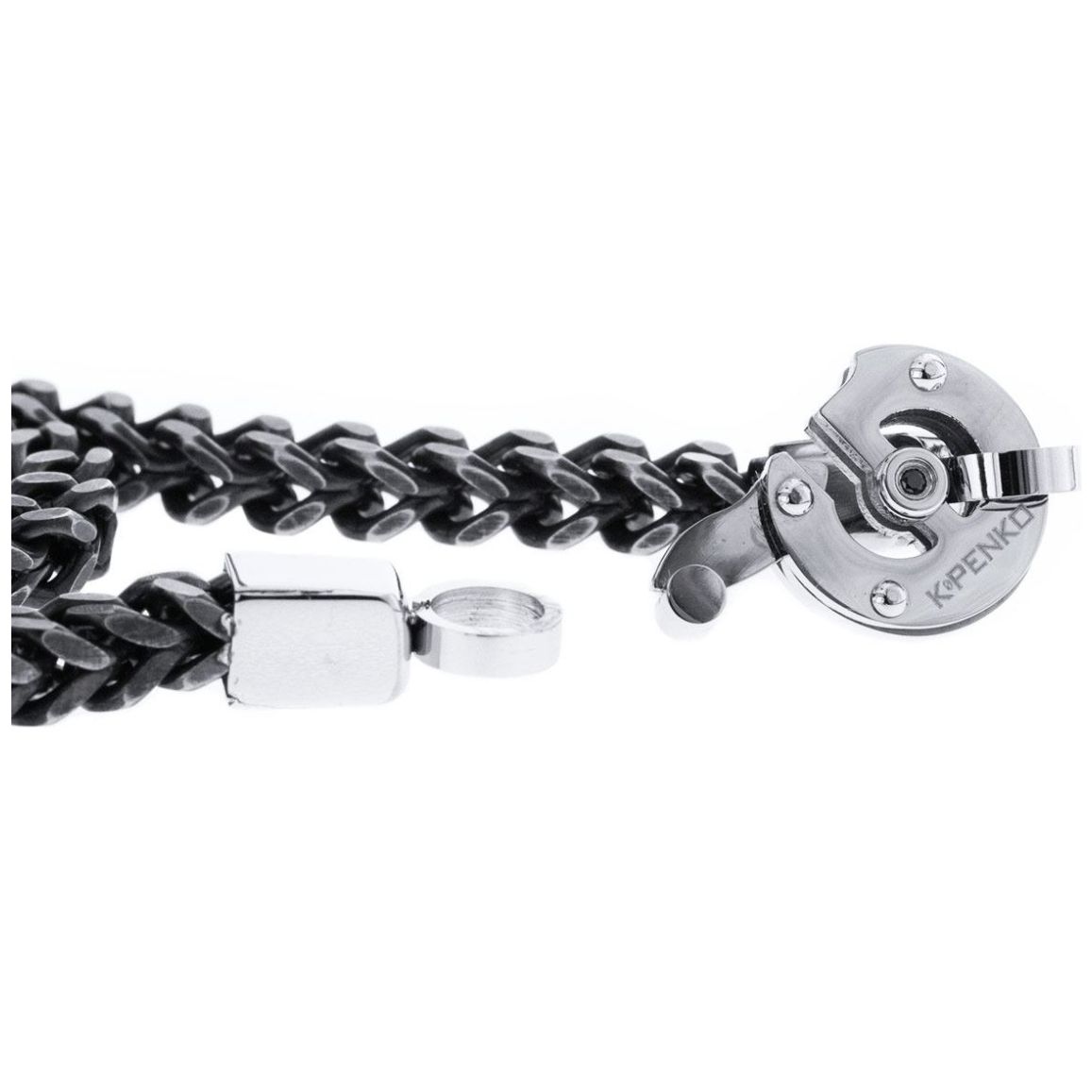 Pulsera Acero Gris Obscuro  Kenko