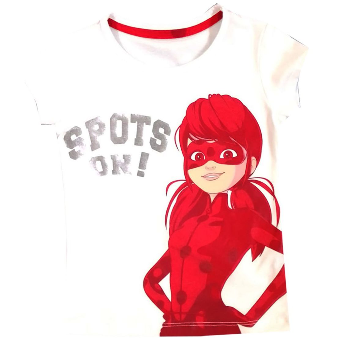 Playera para Niña Manga Corta con Estampado Lady Bug