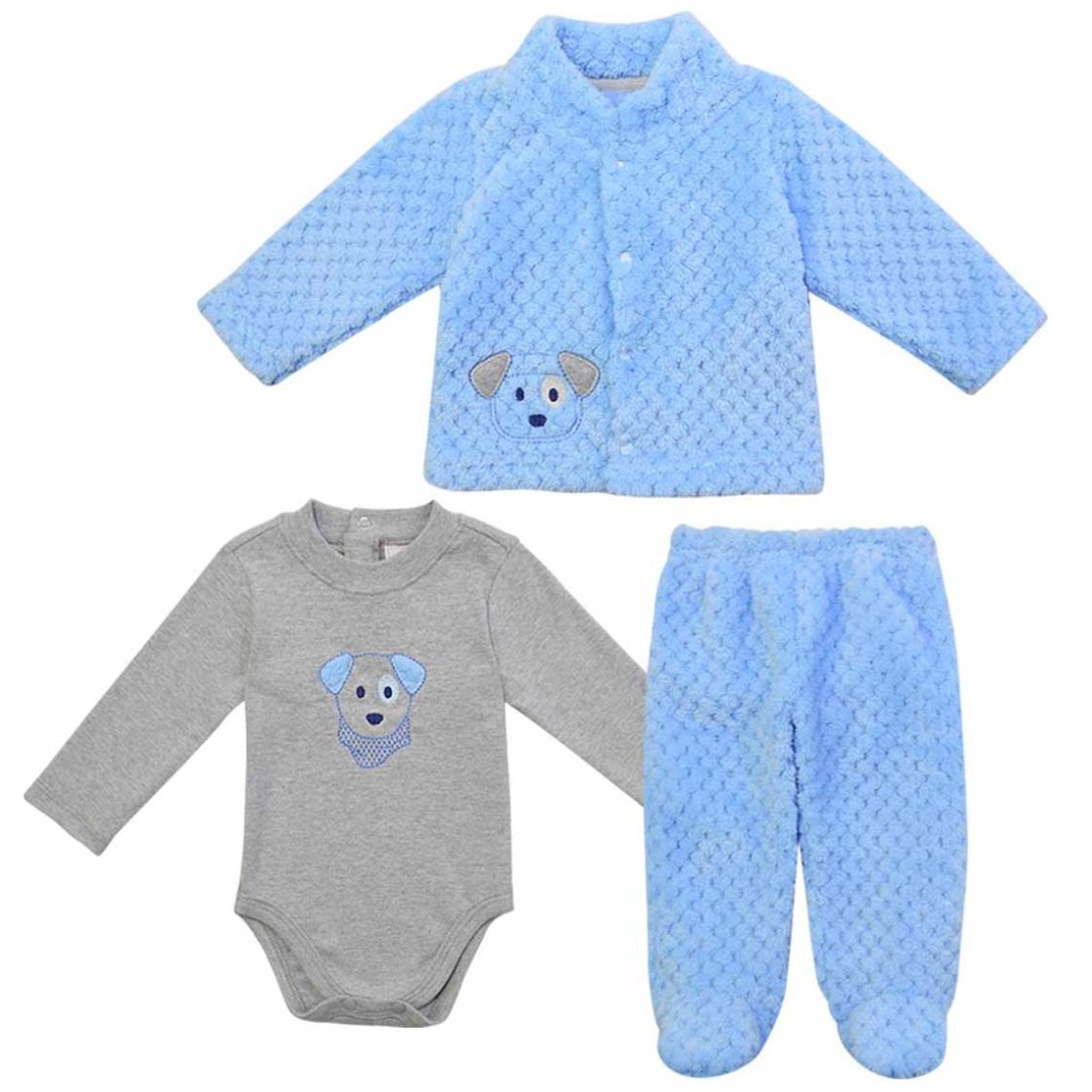 Body para Bebé Manga Larga Chamarra Y Pantalón Mondo Bambino