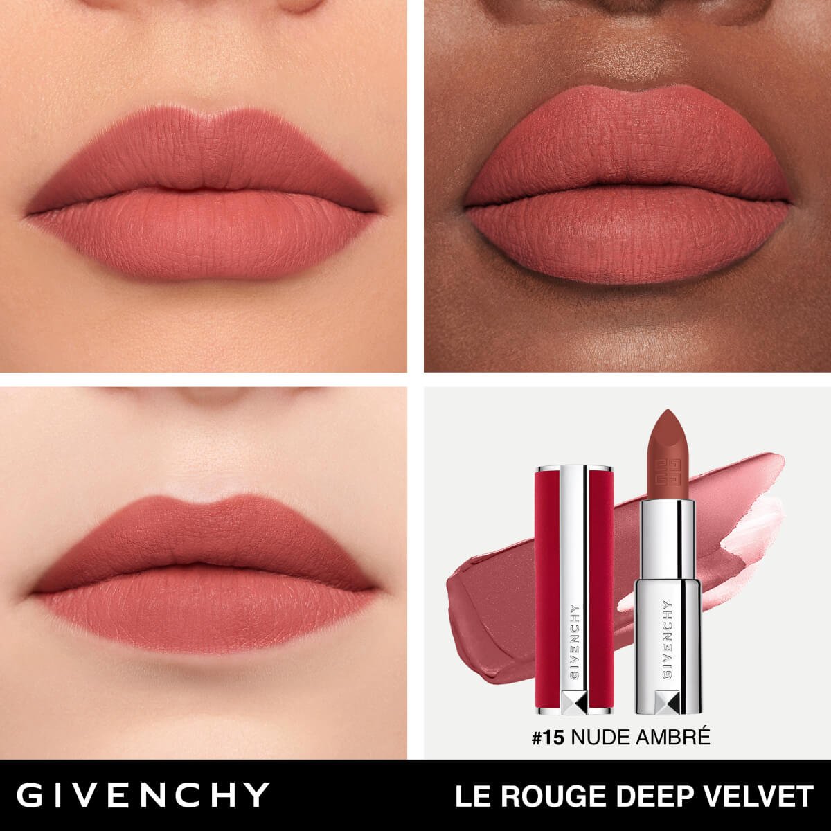 Givenchy Labial Le Rouge Deep Velvet , Labial Mate Ultra Pigmentado