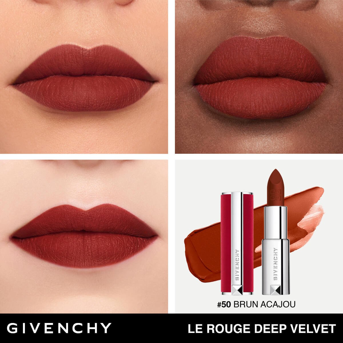 Givenchy Labial Le Rouge Deep Velvet , Labial Mate Ultra Pigmentado
