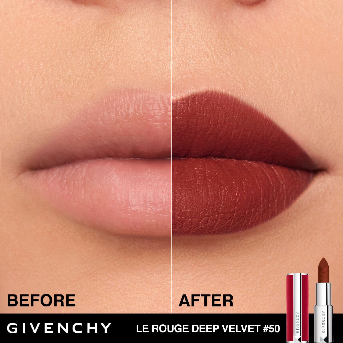 Givenchy Labial Le Rouge Deep Velvet , Labial Mate Ultra Pigmentado