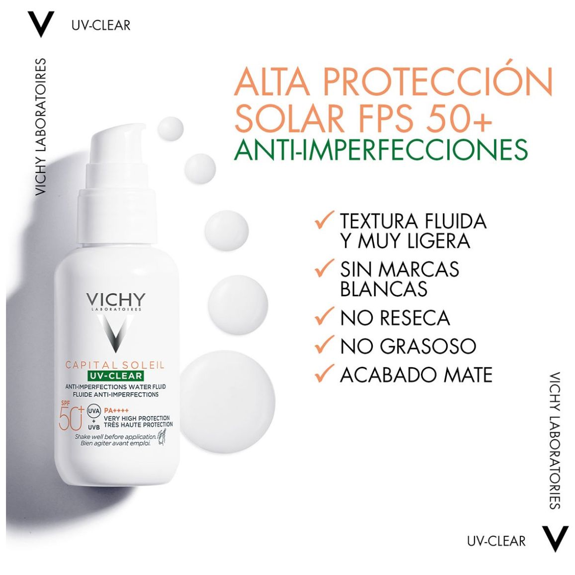 Vichy Protector Solar Anti-Imperfecciones Uv-Clear Fps 50+