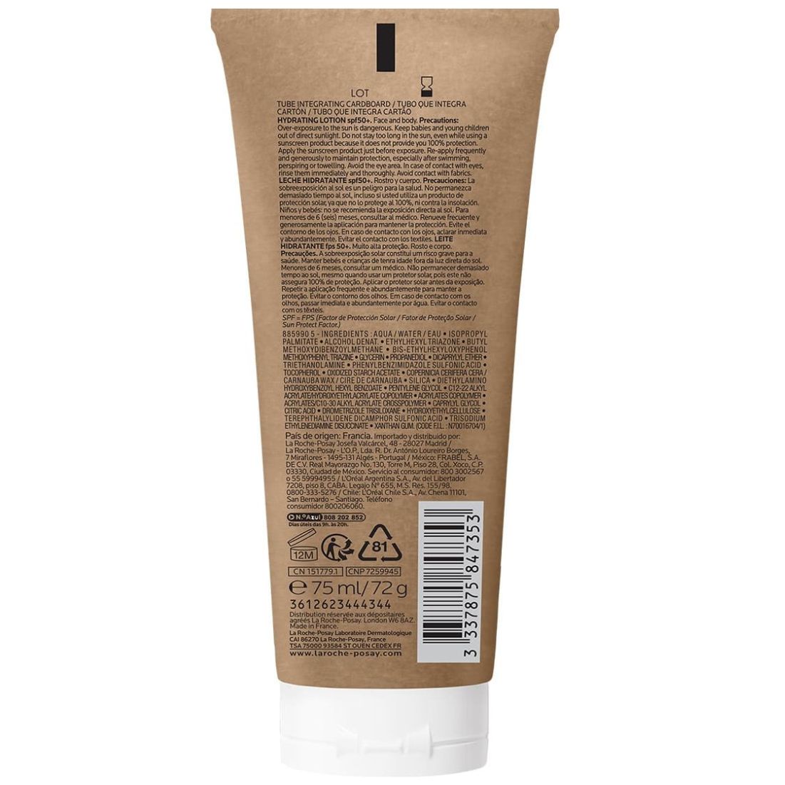 La Roche Posay Anthelios Eco-Consciente Loción Corporal Hidratante Fps50+ 75Ml