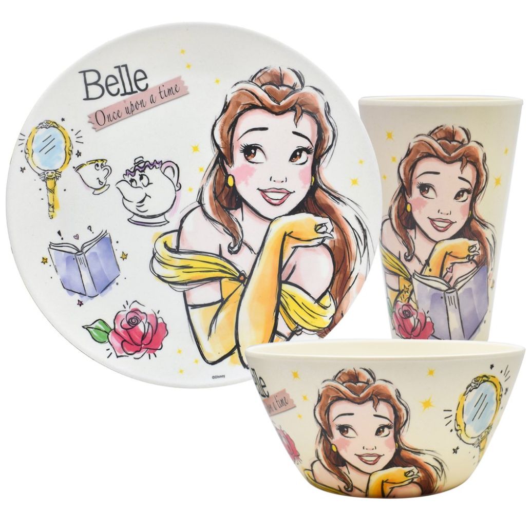 Vajilla Regalos Siglo XXI Disney Princesas 12 piezas bambú