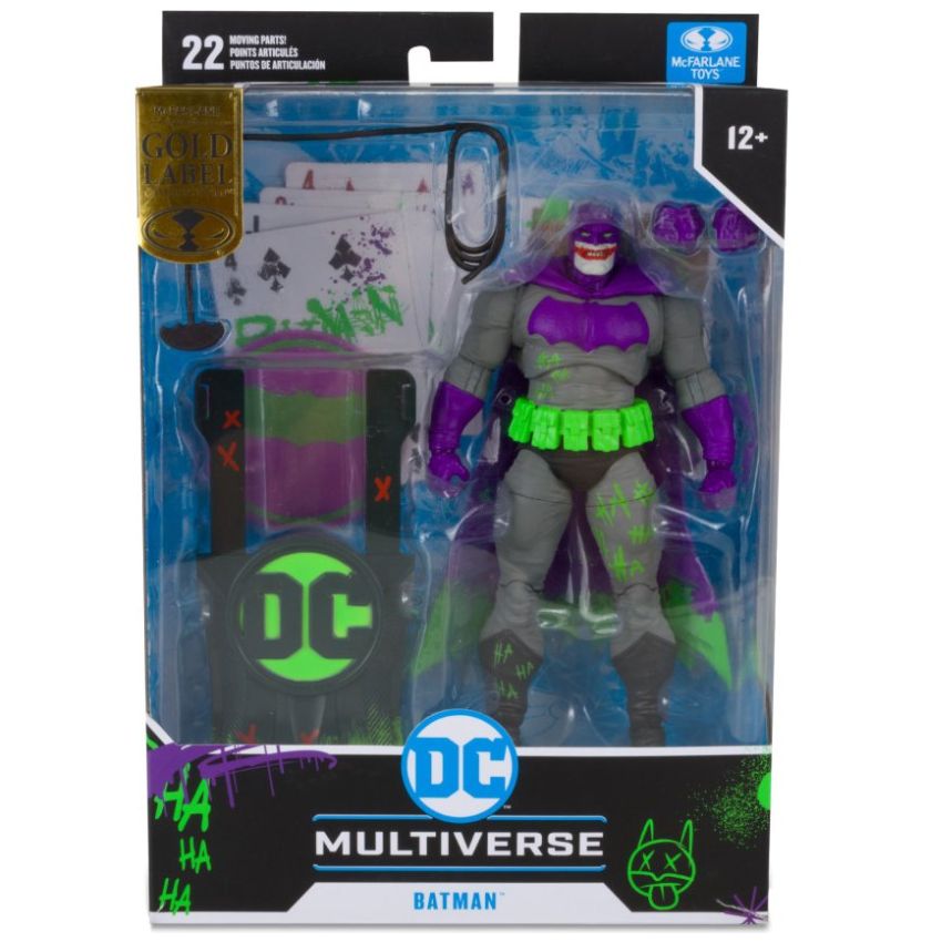 Mcfarlane Batman Jokerizado Dark Knight Retun Figura 17 Cm Gold Label