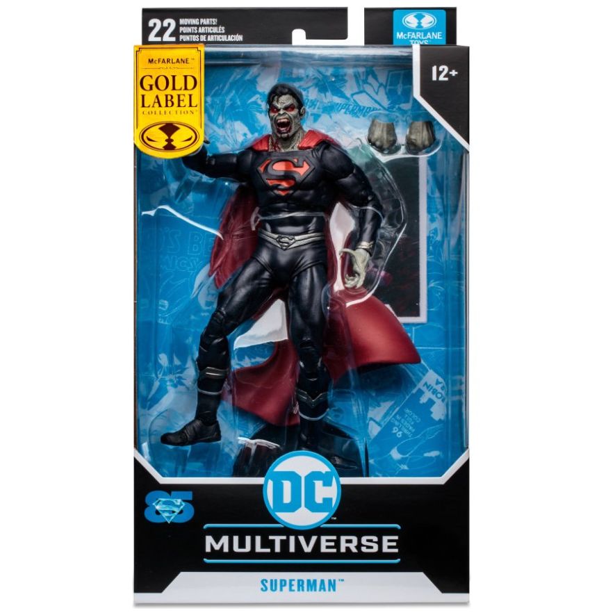 Mcfarlane Superman Vampiro Dc Vs Vampiros Figura 17 Cm Gold Label