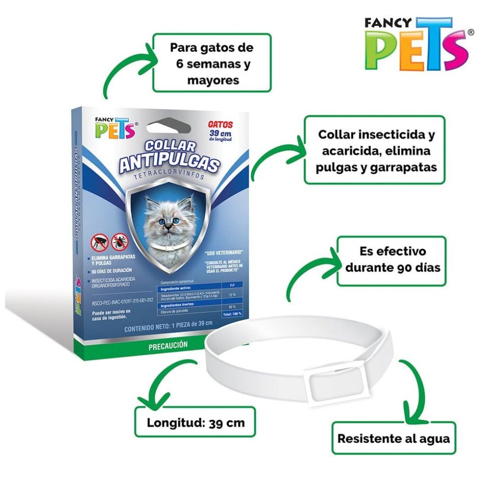 Collar Antipulgas para Gato Fancy Pets