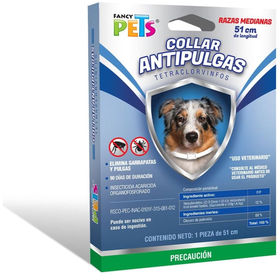 Collar Antipulgas para Perro Mediano Fancy Pets